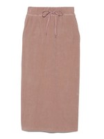 【emmi yoga】カットベロアスカート/PNK