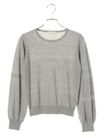 フラワービジューニットプルオーバー/ライトピンク