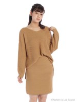 ペンシルニットアップ/モカ