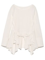 【emmi atelier】ウエストぺプラムブラウス/NVY