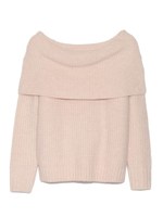 オフショルニットプルオーバー/LBLU