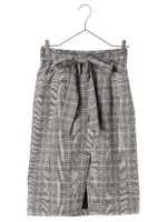 グレンチェックスリットスカート/グレンチェック