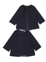 BACK RIBON TOP/ネイビー