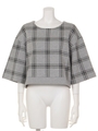 BACK RIB CHECK TOP/BLK