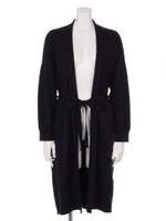 ロング ニット カーディガン/NVY