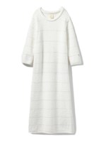 ’パウダー’リボンボーダードレス/OWHT