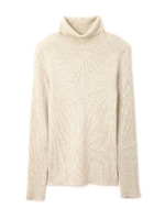 ウールリブタートルニット/ゴールド(170)