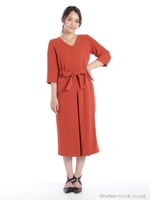 ガウチョオールインワン/ブラウン