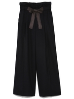 リボンワイドウールパンツ/TUQ