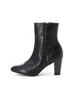 型押しミディ丈ブーティー/ブラック(010)