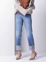 USコットンハイウェストデニムパンツ/インディゴ