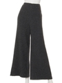[GREED]CASHMERE WAFFLE Flared Pants/CHARCOAL