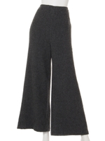 [GREED]CASHMERE WAFFLE Flared Pants/CHARCOAL