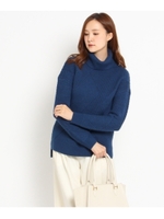 [L]ジオメトリック編みニット/ブラウン(042)