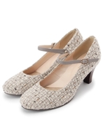 2WAYツィードスイングパンプス/ブラック(119)