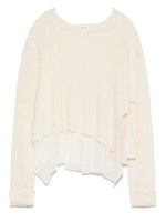 プリーツコンビニットプルオーバー/NVY