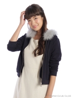 ファー付パーカー/シロ