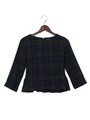 ★JOCTM W チェック ペプラム BL/Navy
