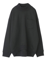BOTTLENECK SWEAT TOP/ブラック
