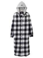 BUFFALO CHECK HOODIE DRESS/ブルー