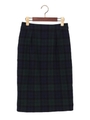 ★JOCTM W チェック 1タック スカート/Navy