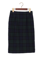 ★JOCTM W チェック 1タック スカート/Navy