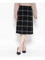 ウォームチェックスカート/グレー(212)
