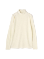 パフスリーブタートルニット/ピンク(090)