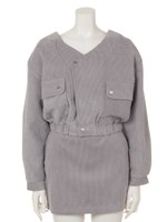 【ANAP】コーデュロイジャケットxスカート SET UP/CAM