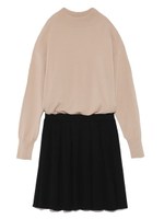 プリーツニットワンピース/BRW