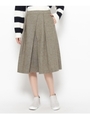 アシンメトリータックスカート/ダークグレー(213)