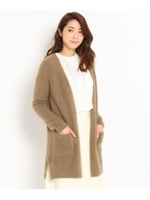 [L]シャギートッパーカーディガン/ブラウン(042)