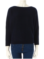 バックロングドルマンニット/ネイビー