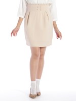 プリティレディハイウエストタイトスカート/ベージュ