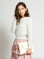 フェザービジューカーデ[DRESS]/クリーム