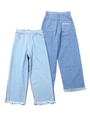 REMAKE DENIM WIDE LEG PT/インディゴ