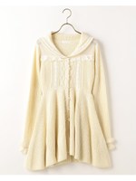 【LIZ LISA】セーラーペプラムカーディガン/ホワイト