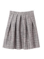 ラメツイードタックスカート/オフホワイト