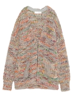 ミックスニットカーディガン/ORG