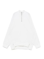 フロントZIPスウェット/ホワイト