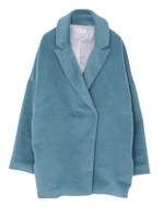 起毛ダブルショートコート/ブラック