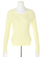 Springワイドリブ２WAYニット/ローズピンク