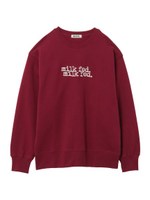 W MILKFED BIG SWEAT/バーガンディ