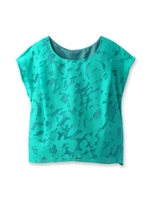 フラワーオパールブラウス/グリーン(122)