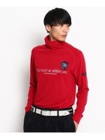 ロゴハイネックカットソー/レッド(062)