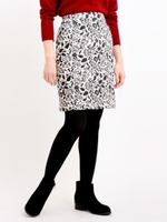 Tジャカードスカート/アイボリー柄