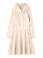 フェザーネックニットワンピース/ベージュ(040)