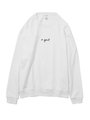 EMBROIDERD CURSIVE LOGO SWEAT TOP 2/オリーブ