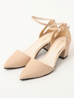 チャンキーヒールパンプス/クロ