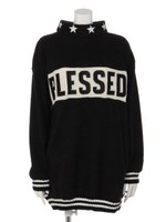 BLESSEDハイネックトップス/オフ